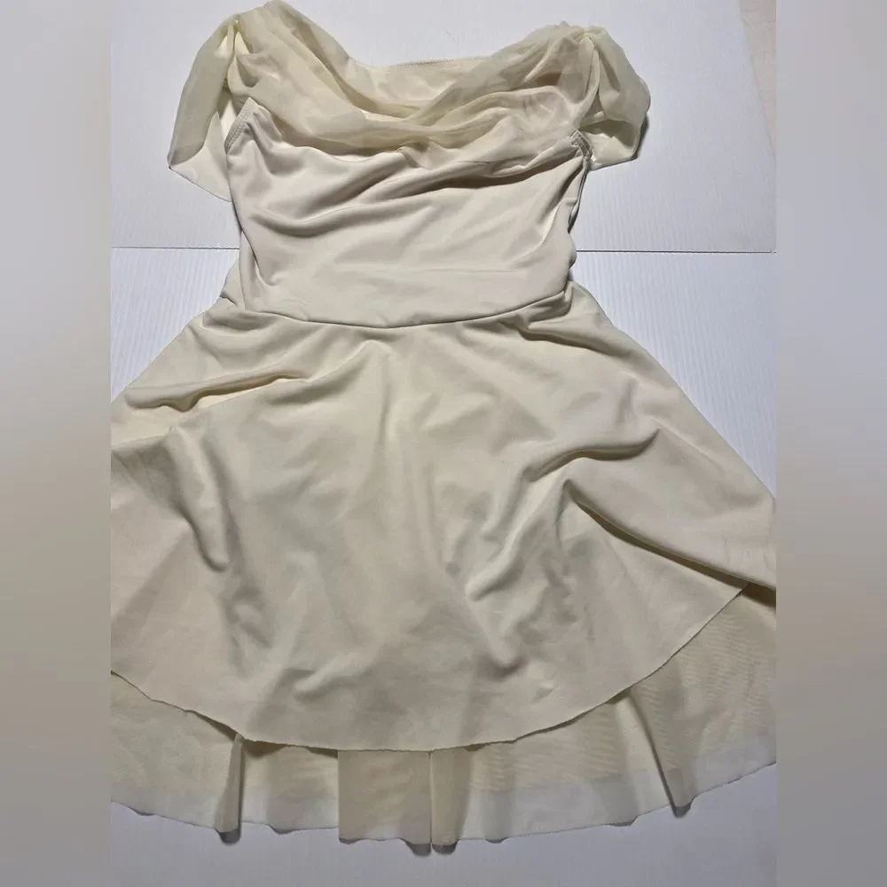 WEISSMAN Dance costume dress ballet lyrical white Coppelia 13354 LC-large child